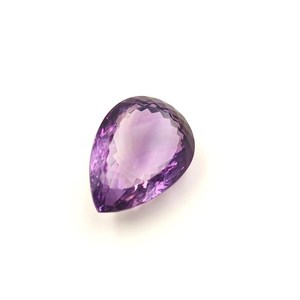 Gemas Orgánicas de la Mejor Calidad, Amatista Natural con Corte de Pera, Gema Suelta, Color Morado Pulido con Juego de Colores, 34x24x16mm, 16g, para Joyería - Product Image 4