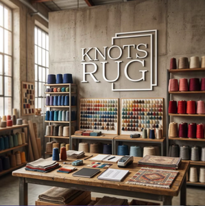 พรมถักมือ KNOT RUGS แบบซักได้ ขนนุ่ม ไม่ลื่น เป็นมิตรกับสิ่งแวดล้อม สีพื้น รูปทรงสี่เหลี่ยมผืนผ้า หลายสี ทำจากขนสัตว์ สำหรับห้องนั่งเล่นและบ้าน - Product Image 5