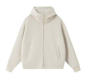 Sweat-shirt à capuche zippé pour homme, streetwear premium, fermeture éclair intégrale, tissu doux, coupe décontractée, style urbain, tendance, mode décontractée - Product Image 2