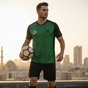 Maillot de football personnalisé Palestine, design gratuit, impression par sublimation, couleurs du drapeau palestinien, kit de football - Product Image 6