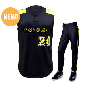 Ensemble de maillot et pantalon de baseball en polyester respirant à séchage rapide avec protection UV, entièrement sublimé, personnalisable directement en usine - Product Image 5