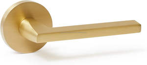 ที่จับประตูทำจากผ้าซาตินสีทองก้านทองเหลืองแข็งแบบไม่หมุนสำหรับคอลเลกชั่นแชมเปญ - Product Image 3