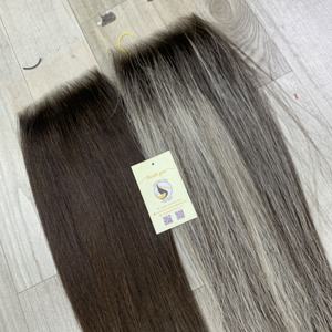Cierre de Encaje HD 6x6 con Nudos Pequeños al por Mayor, Cabello Vietnamita Natural Liso para Mujeres Negras - Product Image 3