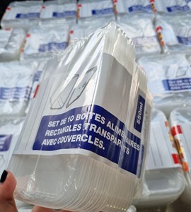 Factory direct sale Disposable Rectangle Shape <b>Plastic</b> <b>Box</b> 550ml 650ml 750ml 1000ml for Food/Fruit/Salad With Lid Transparent - Product Image 2