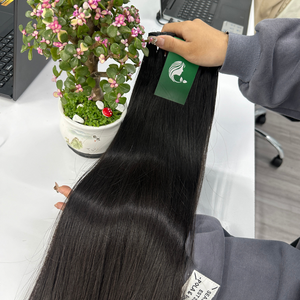 Venta al por mayor Super doble dibujado Raw proveedor de cabello vietnamita, hueso recto trama extensión de cabello humano, cutícula alineada trama del pelo - Product Image 1