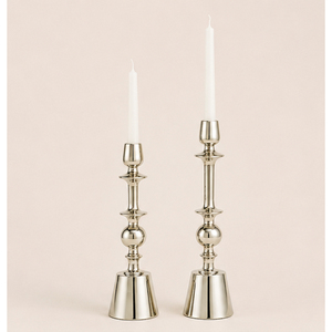 Exclusive Polished Aluminum Candle <b>Holder</b> Set for Modern Home Decor Metal <b>Candlestick</b> for Wedding And Hotel Tabletop Decoration - Product Image 1