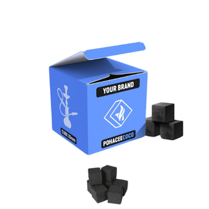 Carbón de Coco Natural para Hookah/Shisha, Bajo en Cenizas, Larga Duración, Tamaño Personalizable, OEM - Product Image 1