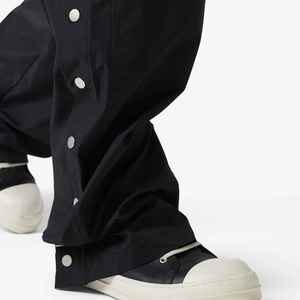 Pantalones Cargo de Nylon para Hombre, Estilo Urbano, con Botones Laterales, Anchos, Holgados, Tácticos, Deportivos, OEM ODM - Product Image 1