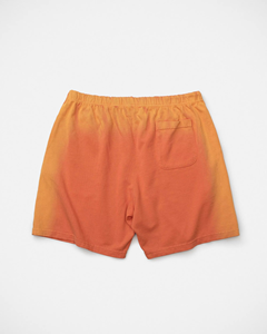 Shorts en coton dégradé pour hommes, lavage vintage, tissu éponge doux, taille élastique avec cordon de serrage, shorts décontractés d'été, streetwear personnalisé OEM - Product Image 2