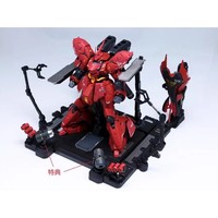 Model Plastik Mainan Mecha Maintenance Base Diorama Display Platform Mechanical Arms Repair Station Model Stand Kompatibel RG