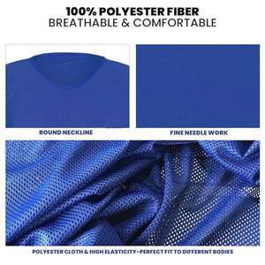 Custom Design Lightweight Breathable Athletic Wear <b>Soccer</b> Training Bibs for Men Women Adults Comfortable Mesh Material Summer - Product Image 5