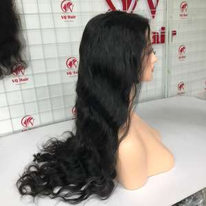 Extensiones de cabello humano virgen vietnamita alineado con cutícula al por mayor máquina de trama doble con cierre de encaje doble ondulado natural - Product Image 2