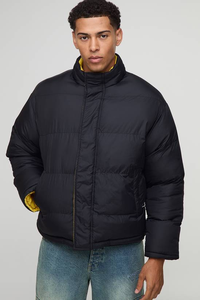 Veste d'hiver rembourrée en duvet pour homme, surdimensionnée, à capuche, personnalisée en gros - Product Image 4