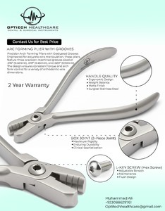 Pince de pliage et de coupe manuelle universelle orthodontique en acier inoxydable de haute qualité pour fil de guidage dentaire, 15 cm, ergonomique, Classe I - Product Image 4
