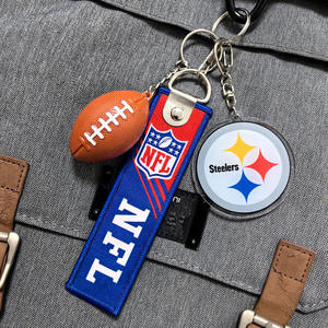 バッカニアーズ、チーフス、ボルチモア・レイブンズ、バッファロー・ビルズ、NFLフットボールキーホルダー、チームエンブレムキーチェーン、ファンペンダント、スポーツお土産アクセサリー - Product Image 2