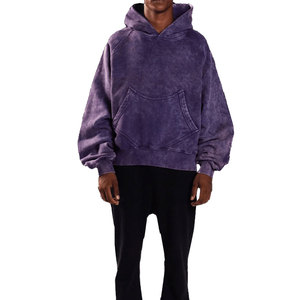 Sweat-shirts en polaire polyester/coton de haute qualité, design OEM, pour l'hiver, effet délavé, respirants, coupe-vent, vente en gros - Product Image 5