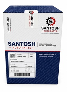 Chemise de cylindre Santosh Auto Parts V26C robuste pour réparation, reconstruction et révision de moteur diesel de camion avec garantie d'un an - Product Image 6