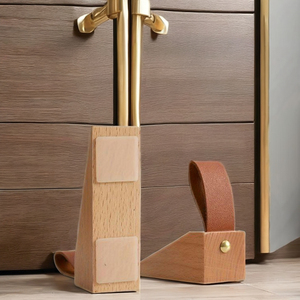 Tope de puerta de madera Decoración decorativa para el hogar Tope de puerta de metal Tope de viento para puerta Venta al por mayor Producto de Venta caliente hecho a mano - Product Image 4