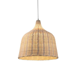 Lampe suspendue en rotin biologique de style zen japonais, minimaliste, artisanale, tissée à la main, pour îlot de cuisine, chambre à coucher - Product Image 6