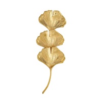 Vente chaude À La Main Feuille En Métal Décoration Murale De Luxe Artificielle Branche Décorative Pour La Maison Bureau Intérieur Dernier Intérieur