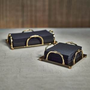 Floral Metal <b>Napkin</b> Holder with Gold Finish Free Standing Design for Home Decor and Kitchen Tabletop Accessories - Product Image 3