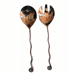 Ensemble de cuillères de service en acier inoxydable vintage écologiques en gros pour cadeaux Décoration de table de luxe - Product Image 1