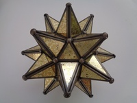 Étoile de Moravie en métal personnalisée, luxe, écologique, très demandée, style Art déco vintage, décoration d'intérieur, vaisselle pour mariage et fête