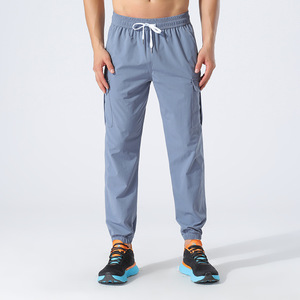 Nouveau pantalon de jogging cargo pour homme, coupe droite ample, décontracté élégant, élastique, noir, pour le sport et la gym, idéal pour l'été - Product Image 4