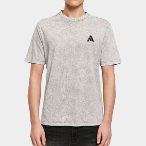 T-shirts décontractés pour hommes, personnalisables avec logo, en coton 100% uni, de haute qualité, respirants, écologiques, à manches courtes, effet délavé à l'acide, vente en gros - Product Image 5