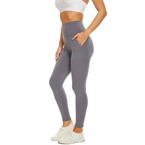 women's leggings with pocket Yoga Leggings For Women Newest Breathable Custom Women High Waist girls leggings with OEM - Product Image 3