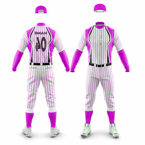 Custom Print Plus Sizes <b>Baseball</b> Men's Uniform Long Sleeve Jersey Pants Set Adjustable <b>Baseball</b> Uniform Blank Printed Suit - Product Image 4