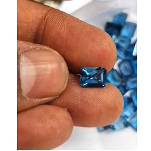 33 piezas de Topacio Azul de Londres Natural, 8x6mm, corte Baguette, 62 ct, lote Iroc Sales, piedras preciosas sueltas de buena calidad, US$186 por todo. - Product Image 2