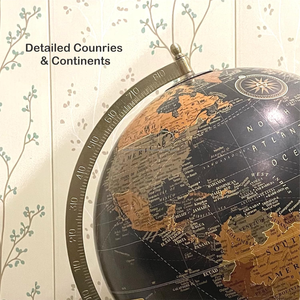 Esfera Armilar de Metal Pulido de Primera Calidad, Diseño Art Deco, Personalizable, Decoración Astronómica Antigua - Product Image 3