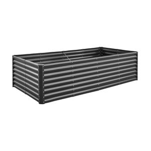 <b>Large</b> Outdoor Galvanized Metal Planter Garden Bed 8 X 4 X 2 ft Open Bottom Design Garden Box <b>Pots</b> - Product Image 4