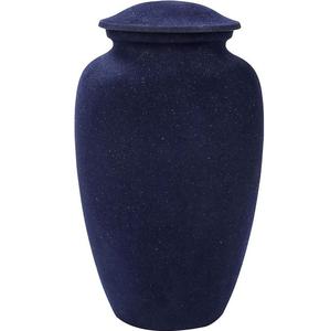 Urnes métalliques classiques noires mates pour cendres, urnes commémoratives minimalistes avec sac en velours - Product Image 5