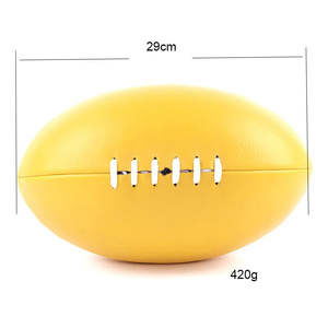 ลูกรักบี้เย็บอย่างดี นุ่มมือ ใช้ได้ทั้งในร่มและกลางแจ้ง เหมาะสำหรับการฝึกซ้อมในโรงเรียน ทนทาน แข็งแรง ลูกบอลมีพื้นผิว - Product Image 6