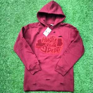 Sudadera con Capucha de Punto para Hombre, Estilo Vintage, Premium |   Sudadera Holgada Estilo Urbano al por Mayor Vanguardista Desestructurada - Product Image 6
