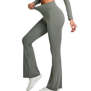 Legging de sport sans couture personnalisé pour le yoga – Confortable, respirant, taille haute, extensible, idéal pour la gym, l'entraînement et la course à pied - Product Image 3
