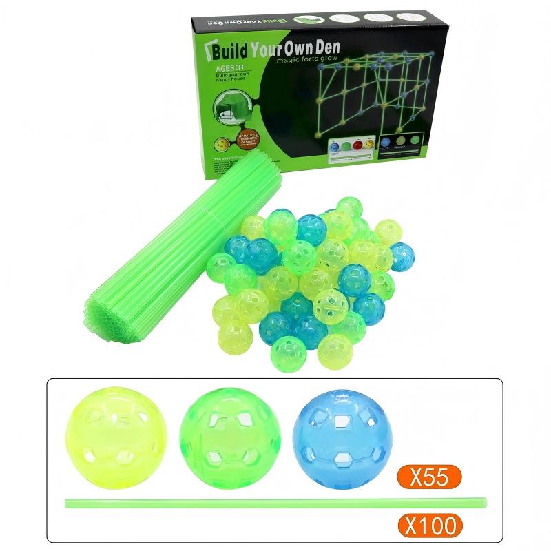 55 balles + 100 bâtons, boîte couleur 719g