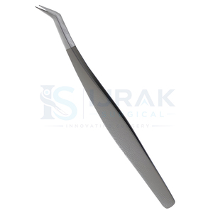 Pinzas Angulares Profesionales de Acero Inoxidable para Pestañas, Punta Fina, Herramienta de Precisión para Aplicación de Extensiones de Pestañas de Volumen, Belleza - Product Image 1