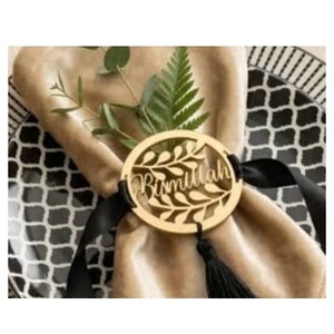 Porte-serviettes en nickel finition nickelée, accessoires de vaisselle uniques, qualité supérieure pour restaurants et hôtels, anneau à serviettes en métal - Product Image 4