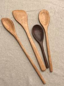 SOFIYA CRAFT Ensemble de 1 Cuillère et Fourchette à Salade en Bois Naturel Écologique, Compatible Lave-Vaisselle, Lavage Manuel Recommandé - Product Image 2