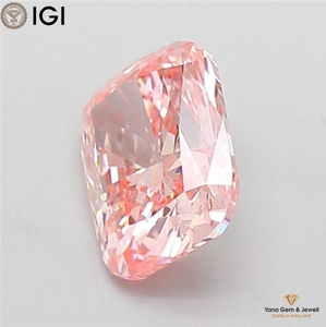 Diamant de laboratoire CVD de haute qualité, couleur rose vif fantaisie, clarté VS1, 2,00 carats, certifié IGI, taille coussin, pour bijoux uniques - Product Image 6