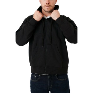 Sweats à capuche zippés de style unique et épais pour hommes, sweat à capuche à fermeture éclair en polaire vierge respirant 100% coton - Product Image 5