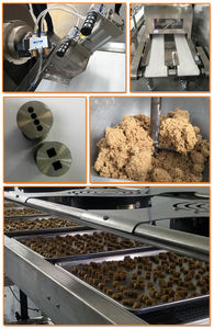 Bán ẩm thức ăn cho chó Máy làm lạnh đùn Snack & xử lý dây chuyền sản xuất động cơ thành phần cốt lõi cho chế biến thức ăn vật nuôi - Product Image 4