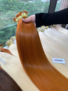 Extensiones de Cabello Virgen Vietnamita de Hanoi, 100 Gramos, Liso Natural, Puntas Completas, Doble Trama, Color Piano, ¡Gran Venta! - Product Image 6
