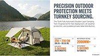 Tente de camping Torik Lazy, ouverture automatique rapide, sans installation, portable, Oxford, quatre saisons, double tente à armature droite à deux couches