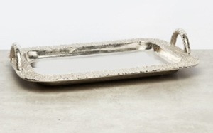 Venta al por mayor logotipo personalizado Hotel Restaurante Rectangular oro rosa galletas Metal bandejas para servir comida de acero inoxidable y bandeja rodante - Product Image 3