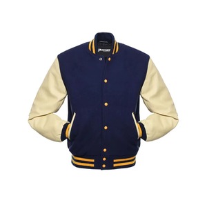 Chaqueta Varsity de Cuero para Hombre, de Lujo, Personalizada, de Alta Calidad, Resistente al Agua, Ligera, Hecha a Mano, Estilo Letterman, al por Mayor - Product Image 6