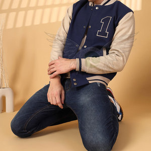 Chaqueta Varsity para Hombre con Cierre de Botones a Presión, Chaqueta de Béisbol de Mezcla de Lana Suave con Logotipo Personalizado, Chaqueta Universitaria para Hombre en Venta - Product Image 6